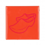 Tegel Clogs Oranje 10 x 10 cm