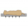 Beeztees orthopedisch hondenkussen Zira donkergrijs 75 x 50 cm