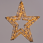 Ster 3D Zwart 1200 LED Klassiek warm