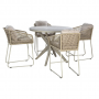 Yoi Bara high dining stoel beige