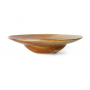 HKliving Chef Ceramics Pasta Plate, Rustic Cream/Brown