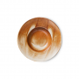 HKliving Chef Ceramics Pasta Plate, Rustic Cream/Brown