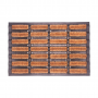 Borstelmat kokos rubber 40 x 60 cm
