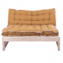 Palletkussen zitkussen Raffeled Beige