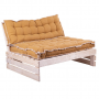 Palletkussen zitkussen Raffeled Beige