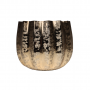 Pot aluminium brush gold 17 x 14.5 cm