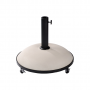 Royal Seasons Tirana parasolvoet 50kg cream op wielen rond