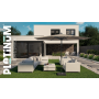 Platinum Riva Stokparasol 2,75x2,75 Zwart
