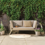 Outdoor Living Loungebed Malmö aluminium creme