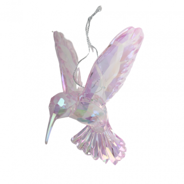 Kurt Adler kersthanger Hummingbird roze