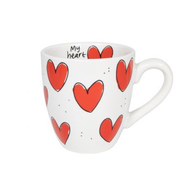 Blond Amsterdam Beker Uni Hearts 0.2L