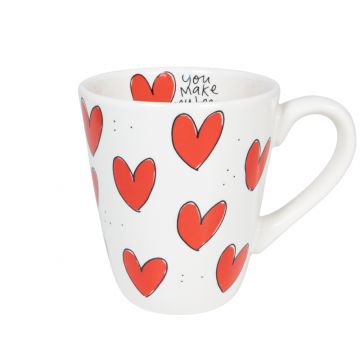 Blond Amsterdam Beker Uni Hearts 0.35L