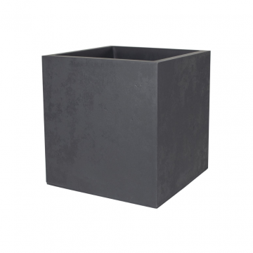 Eda Pot Basalt vierkant antraciet 49,5 x 49,5 x 49,5 cm