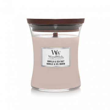 WoodWick Vanilla & Sea Salt Medium Candle
