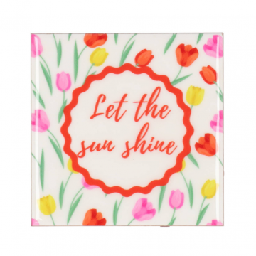 Tegel Sun Shine Wit 10 x 10 cm
