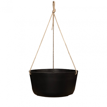 Hangpot Palermo zwart 27 x 12 cm