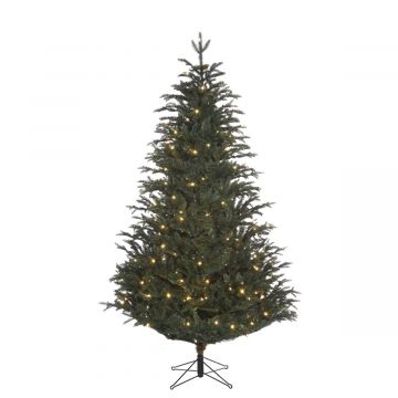 Black Box Trees kunstkerstboom Frasier blauw met verlichting 215x145cm