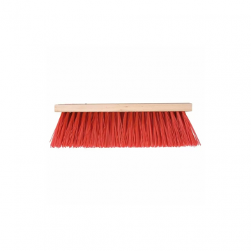 Talen Tools Bezem kunststof rood 35 cm