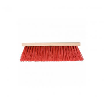 Talen Tools Bezem kunststof rood 41 cm