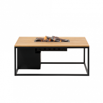 Cosiloft 120 black frame - teak top