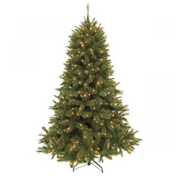 Triumph Tree kunstkerstboom Forest Frosted groen met verlichting 185x130cm