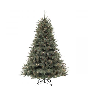 Triumph Tree kunstkerstboom Forest Frosted blauw met verlichting 120x99cm