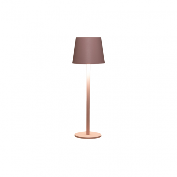 Draadloze Tafellamp Mat Roze 9 x 27.5 LED Warm Wit Dimbaar