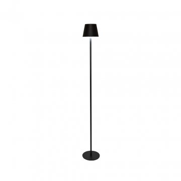 Draadloze Lamp staand mat zwart LED dimbaar 1.2 m