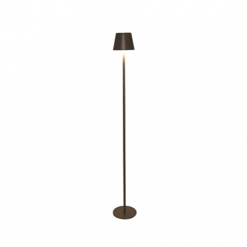 Draadloze Lamp staand mat taupe LED dimbaar 1.2 m