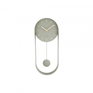 Karlsson Wandklok Pendulum Charm Staal Groen