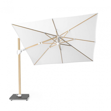 Platinum Zweefparasol Challenger T² premium oak wit 3 x 3 m