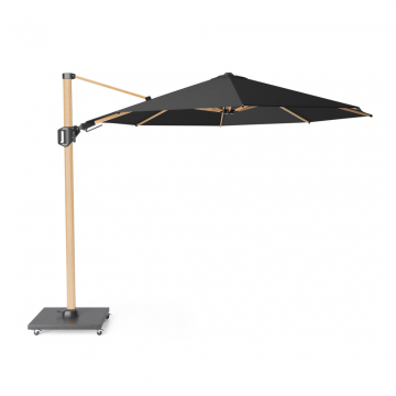Platinum Zweefparasol Challenger T² Premium Oak Faded black Ø3.5 m
