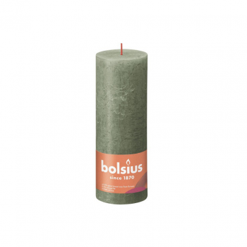 Bolsius Rustiek stompkaars Fresh Olive 190/68