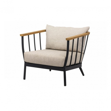 Apple Bee Condor Lounge chair 80 Aluminium zwart
