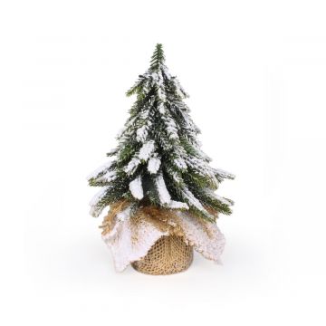 Deco kerstboom H20cm sneeuwfinish