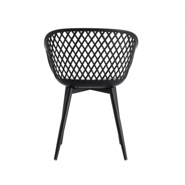 Ease Up Webbing kunststof tuinstoel zwart
