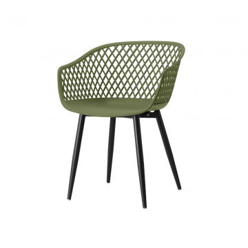 Ease Up Webbing kunststof tuinstoel olijfgroen