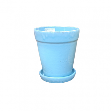 Pot met schotel Sky Blue 30 x 33