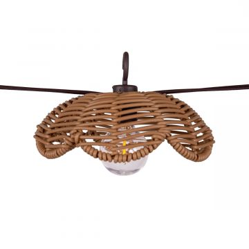 Solar partylight 8L rotan