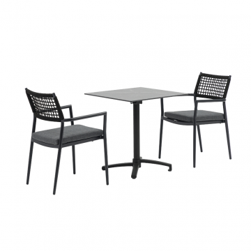 Ease Up Malmö Bistroset Zwart 2 Liv stoelen