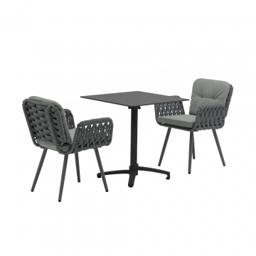 Ease Up Malmö Bistroset Zwart 2 Bente stoelen