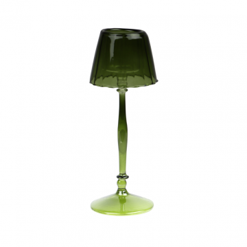 Glazen lamp groen 9 x 23 cm