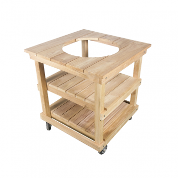 Timber Dynamite Kamado tafel met inkeping 46,5 cm voor kamado medium
