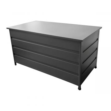 Royal Seasons Milton aluminium opbergbox antraciet 160 x 82 x 85 cm