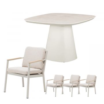Royal Seasons Las Palmas dining set 4 personen