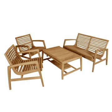 Timber Leeds 4-delige loungeset