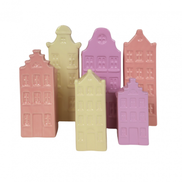 A'Dam Houses Canal Fuchsia mix 20 cm