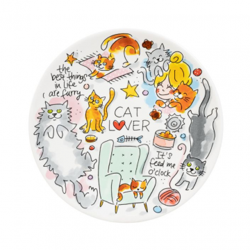 Blond Amsterdam Bord Cat lover 22 cm