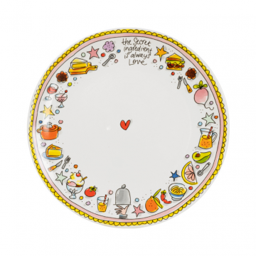 Blond Amsterdam Dinerbord Even bijkletsen 26 cm
