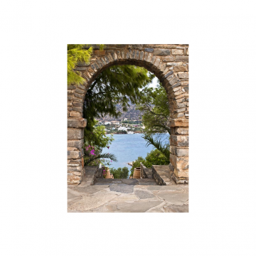 Tuinposter  XL Mediterraanse Doorkijk 